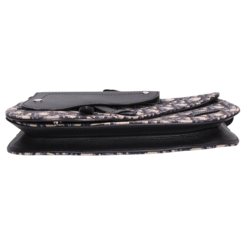Dior SADDLE Oblique Jacquard Calfskin Shoulder Bag Beige Tan Navy Blue Black - Picture 4 of 5